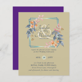 O Jardim BUDGET Deixa Casamento outono Convidar Te