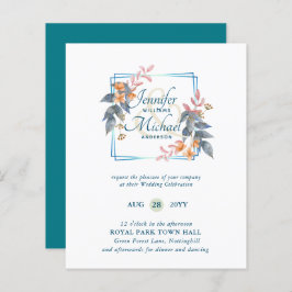 O Jardim BUDGET Deixa Casamento outono Convidar Te