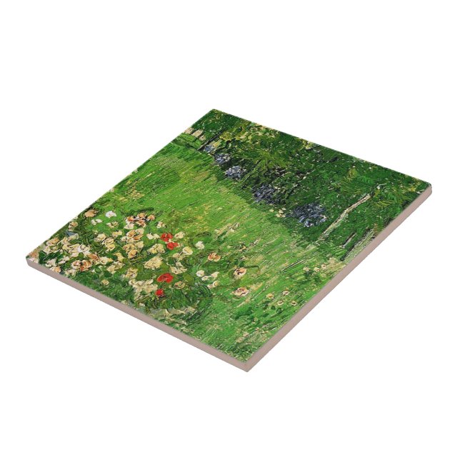 O Jardim de Daubigny por Vincent van Gogh (Lateral)