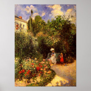 O jardim de Pissarro "no poster de Pontoise" -