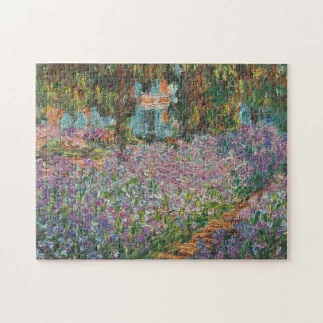 O Jardim do Artista por Claude Monet Quebra-cabeça (Horizontal)