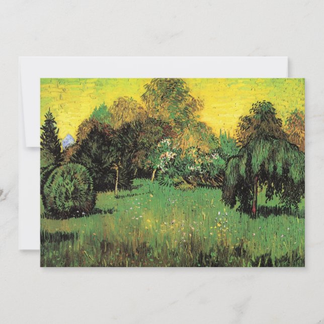 O Jardim do Poeta por Vincent van Gogh (Frente)