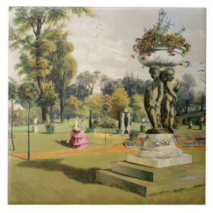 O jardim do terraço, abadia de Woburn