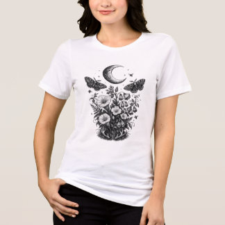 O Jardim Lunar — Antiga Gravura Botânica Celestial