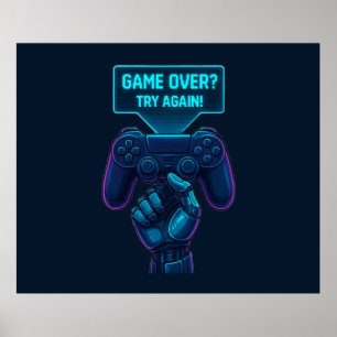 O Jogo Acabou? Tente De Novo! - Poster de jogador