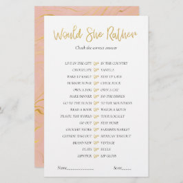 O jogo Dourado do Chá de panela Glitter Ela Prefer