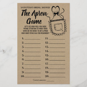 O jogo espanhol inglês do chá de panela Apron
