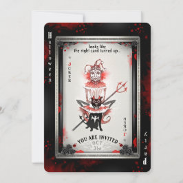 O Joker e o seu Cartão de Festa de Halloween Pitbu