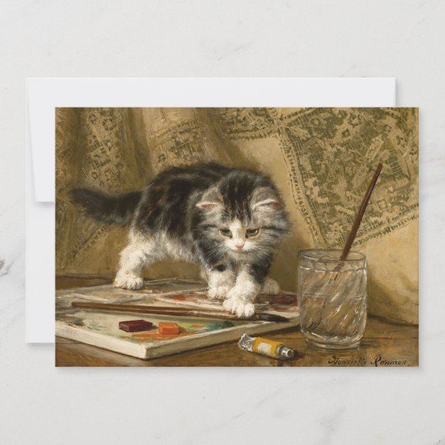 O Jovem Artista | Henriëtte Ronner-Knip (Frente)