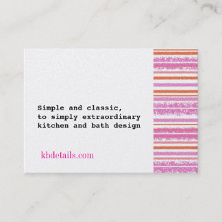 O KB detalha o cartão de visita