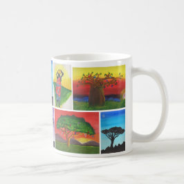 O Kenyan caçoa a caneca da arte