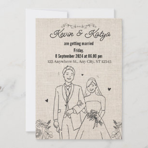 O laço de uma vida: um convite de casamento
