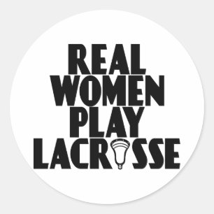 O Lacrosse Smack a etiqueta do preto de RealWoMen