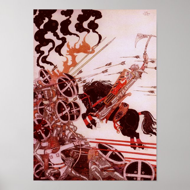 O Lado na Batalha de Kay Nielsen Impressão (Frente)