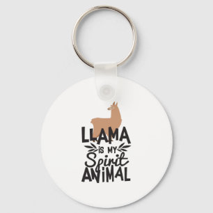 O lama bonito é meu chaveiro engraçado animal do