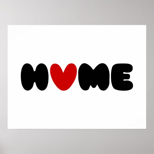 O Lar É Onde O Coração É Poster (Frente)