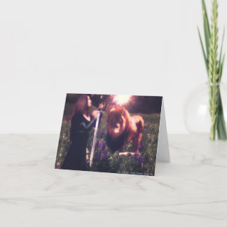 O leão de Judah está comigo o cartão de nota