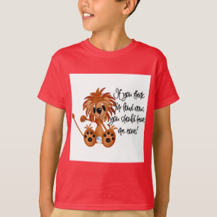 O leão do bebê ouve-me rujir o camiseta e os
