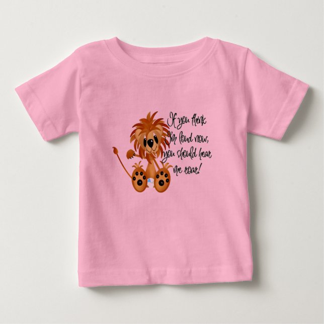 O leão do bebê ouve-me rujir o camiseta e os (Frente)