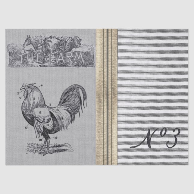 O lenço de papel de tiquetaque da fazenda (Frente )