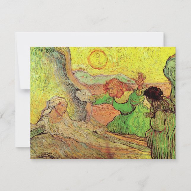 O Levantamento de Lázaro por Vincent van Gogh (Frente)