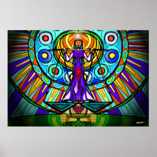 O Libra escala (equilíbrio & justiça) o poster