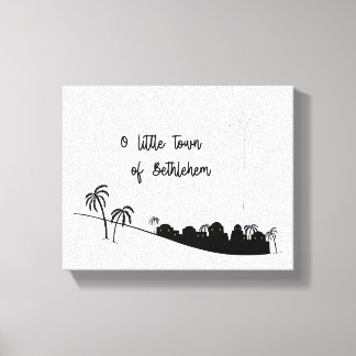 O Little Town of Bethlehem Canvas Art