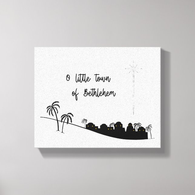 O Little Town of Bethlehem Canvas Art (Frente)
