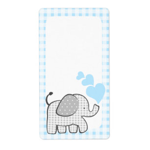 O livro do elefante do guingão etiqueta coraçõe