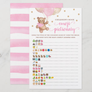 O Livro Infantil Emoji Pictionary Game Teddy Bear