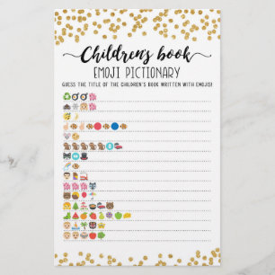 O Livro Infantil Emoji Pictionary with Answers gam