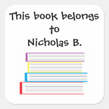 O "livro pertence a…" Etiquetas