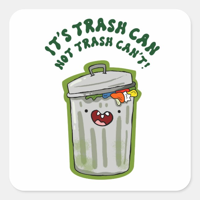 O lixo pode, sem lixo não pode citar o adesivo do  (Frente)