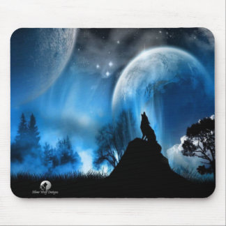 O lobo de prata projeta MousePad