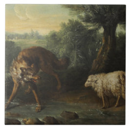 O Lobo e o Lamb (por Jean-Baptiste Oudry)