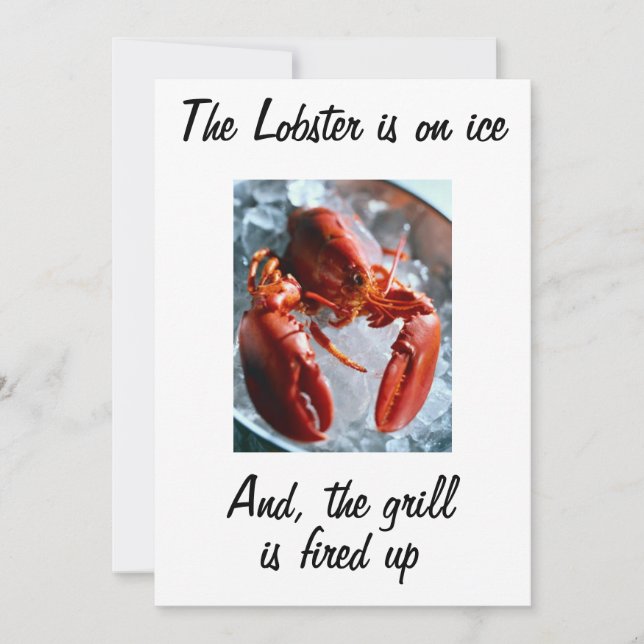 O LOBSTER ESTÁ NO CONVITE DE GELO (Frente)