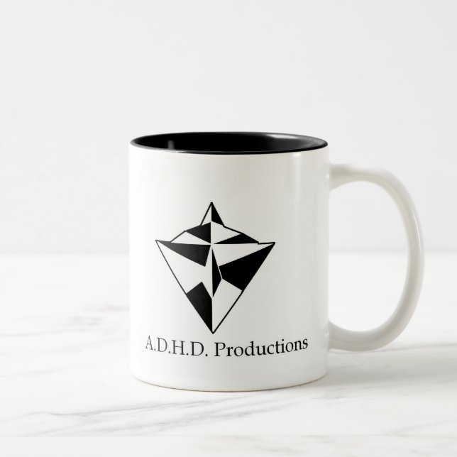 o logotipo 2 do adhd tomou partido caneca (Direita)