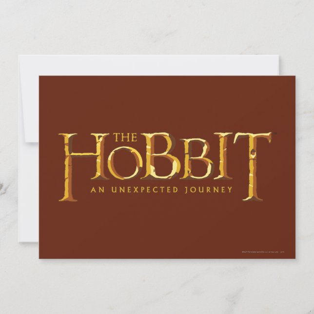 O logotipo de hobbit é Dourado (Frente)
