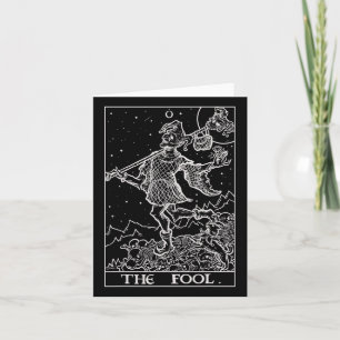 O Louco Cartão Tarot Bobo da Corte Halloween Gótic