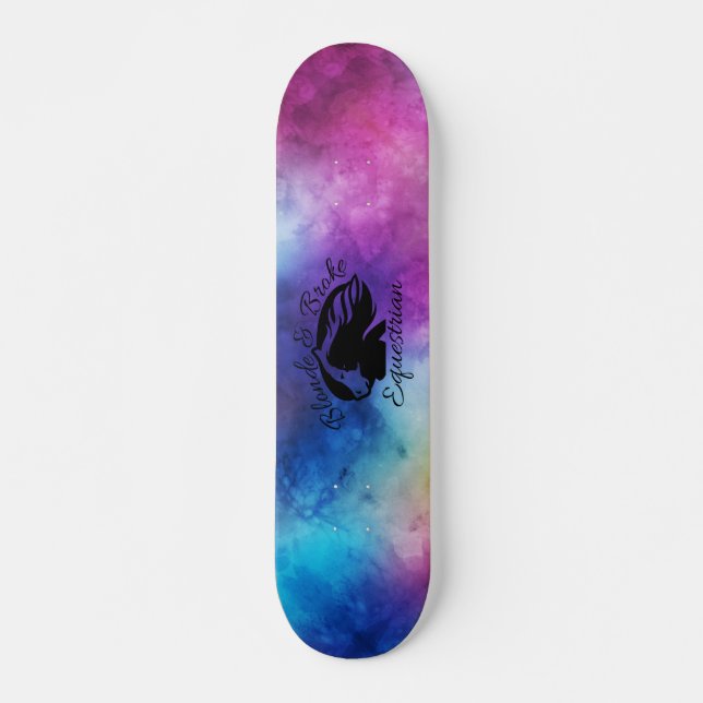 O louro & quebrou - skate - o logotipo preto (Frente)