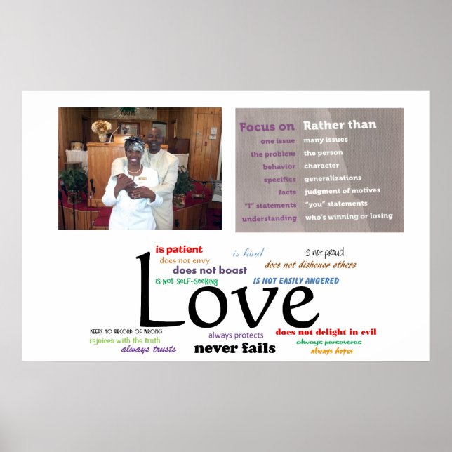 O Love Nunca Falha Poster (32 X 24) (Frente)