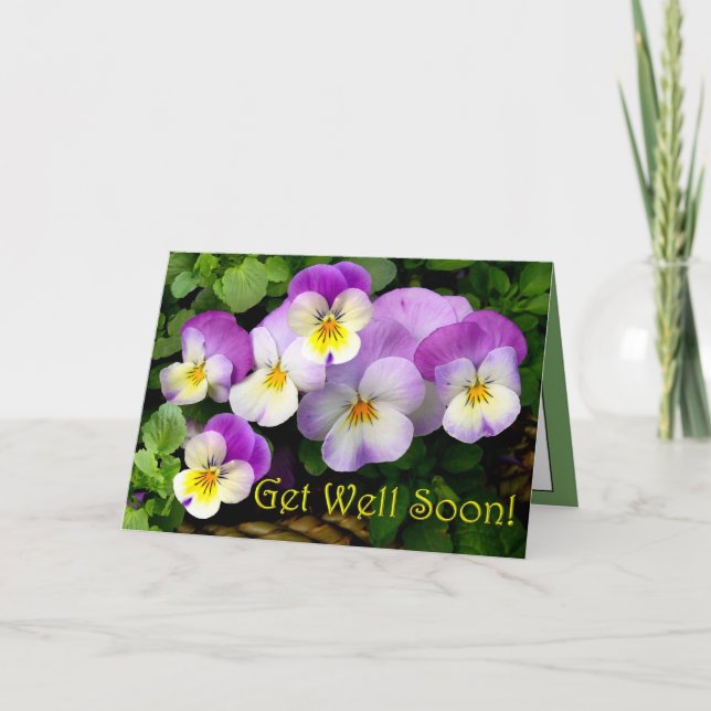 O ~ LOVING dos PENSAMENTOS obtem bem logo!  Cartão (Frente)