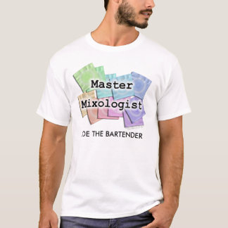 O Lt dos homens. Camisetas - Mixologist mestre