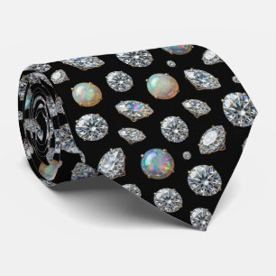 O Luxury Man Gravata Borboleta Diamante Opala