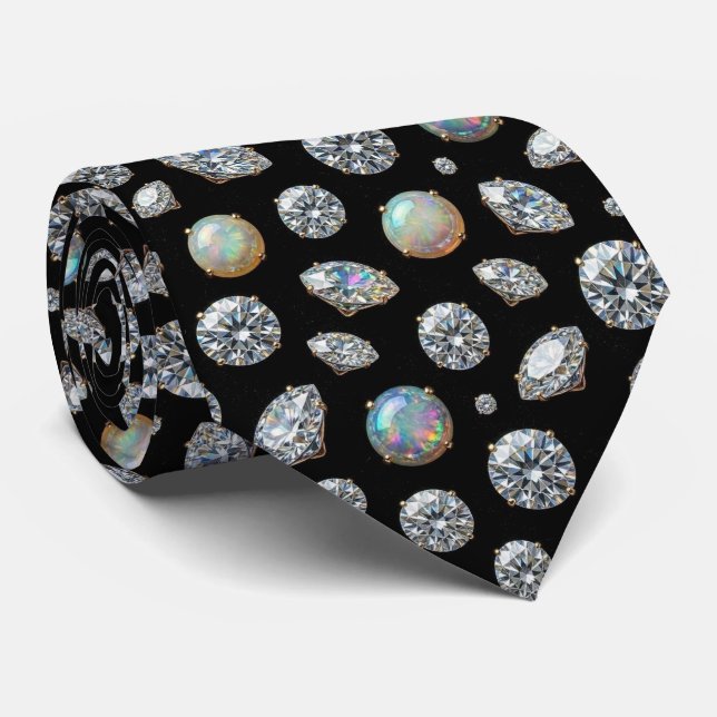 O Luxury Man | Gravata Borboleta Diamante Opala (Rolled)