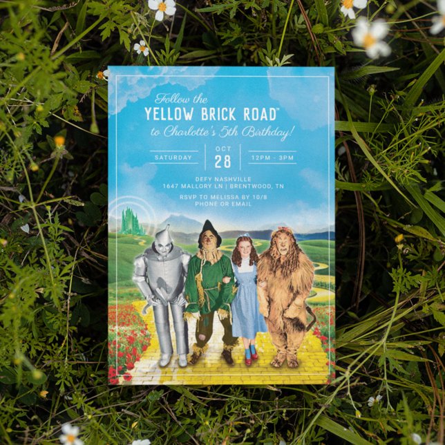 O Mago do Convite de Aniversário de Oz (Criador carregado)