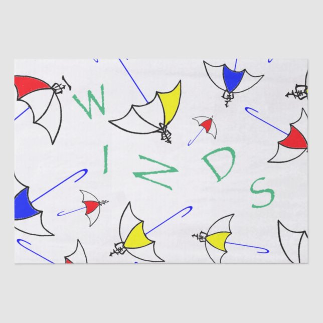 O Mah Jongg enrola o lenço de papel (Frente )