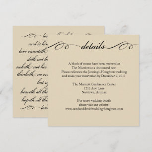 O Maior Destes é o Cartão de Detalhes do Casamen