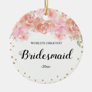 O maior Enfeites de natal de Bridesmaid do mundo