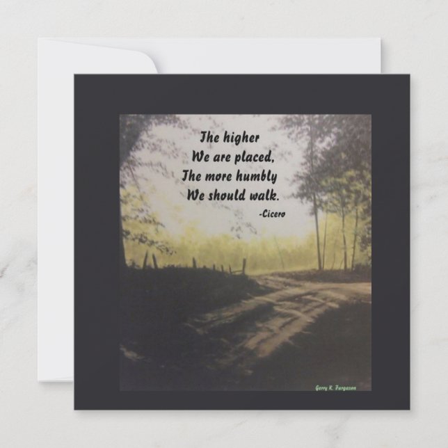 O MAIS ALTO QUE NÓS SOMOS COLOCADO CARTÃO PLANA CI (Frente)